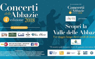 Concerti delle Abbazie 2018 – Anno europeo del patrimonio culturale